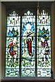 SJ9398 : Stained glass in St Peter's Church by Gerald England