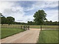 SJ8640 : Metal gates in Trentham Park by Jonathan Hutchins