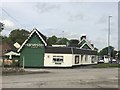 SJ8641 : Harvester on the A34 at Trentham by Jonathan Hutchins