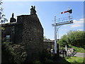 SE0338 : Signal at Oakworth Station by Jonathan Thacker