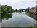 SU4315 : River Itchen at Swaythling (Woodmill) by David Dixon