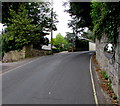 SY3392 : Visibility mirror on a Sidmouth Road wall, Lyme Regis by Jaggery