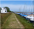 TM4249 : Boats at Orford Sailing Club by Mat Fascione