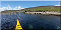 HU5241 : Getting onto the Noss ferry by Andy Waddington