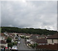 ST3090 : Grey and overcast over Graig Wood, Newport by Jaggery