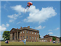 SO5063 : A kite over Berrington Hall, Herefordshire by Robin Drayton