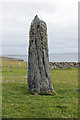 HP6000 : Uyea Breck standing stone east of Clivocast by Jo and Steve Turner