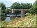 SJ3845 : Bridge over the River Dee by Robin Drayton