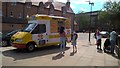 TL1998 : Ice cream van on Midgate, Peterborough by Paul Bryan