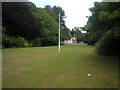 NO3902 : Flagpole at Silverburn House by Sandy Gemmill