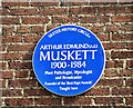 J3372 : AE Muskett plaque, Belfast (August 2018) by Albert Bridge