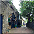 TQ3277 : Businesses under railway arches off Grosvenor Terrace, Walworth, south London by Robin Stott