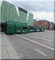 ST3188 : Green buses in Friars Walk bus station, Newport by Jaggery