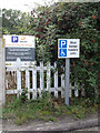 TM0932 : Disabled Parking sign & Car Park sign by Geographer