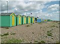 TQ0301 : Littlehampton, beach huts by Mike Faherty