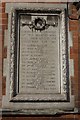 SK1109 : War memorial on former Lichfield Brewery by Philip Halling