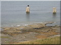 NT7475 : Rocky shore at Torness by M J Richardson