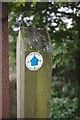 NZ2109 : Bridleway waymark by Bob Harvey