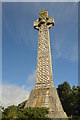 NO0859 : Celtic Style Stone Cross at Kirkmichael, Perthshire by Andrew Tryon