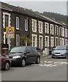 SS9795 : Warning sign - School/Ysgol, Bailey Street, Ton Pentre by Jaggery