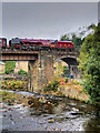 SD7915 : Duchess of Sutherland at Brooksbottoms Viaduct by David Dixon