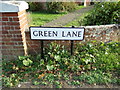 TL9125 : Green Lane sign by Geographer