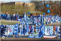 SK5802 : Tributes near the King Power Stadium, Leicester by Mat Fascione