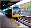 SO1500 : Cardiff Central train in Bargoed railway station by Jaggery