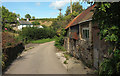 SX8075 : Lane near Woodgate Cottages by Derek Harper