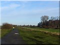 SE6028 : Trans Pennine Trail and National Cycle Route 62, Burn Airfield by Alan Murray-Rust