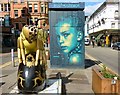 SJ8498 : Art in Stevenson Square by Gerald England