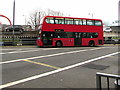 ST3188 : Red double-decker bus in Market Square bus station, Newport by Jaggery