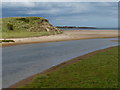 NU2227 : Brunton Burn flowing into Beadnell Bay by Mat Fascione