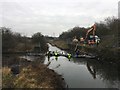 SK4934 : Environment Agency workers in the River Erewash by David Lally