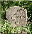 SO0450 : Old Milestone by the B4520, south of Builth Wells/Llanfair-ym-Muallt by Milestone Society