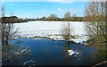 SP7006 : Snow on the Flood Plain by Des Blenkinsopp