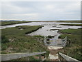 TF8544 : Burnham  Overy  Bank  Sluice  and  Overy  Creek by Martin Dawes