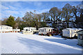 NZ1036 : Static caravans at Bradley Burn Farm by Trevor Littlewood