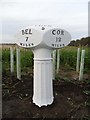  : Old Milepost by the B6353, Lowick Parish by J Howatt