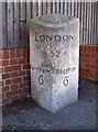 SU8755 : Old Milestone by the A325, Farnborough Road by K Lawrence