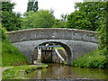 SJ6639 : Massey's Bridge and Adderley Lock No 4, Shropshire by Roger  D Kidd