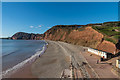 SY1186 : Beach west of Sidmouth by Ian Capper