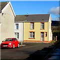 SN9902 : Yellow house and red car, Aberdare by Jaggery