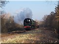 TL1596 : Battle of Britain 4-6-2 Pacific class locomotive no. 34081 on the Nene Valley Railway by Paul Bryan