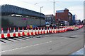 SO9198 : Tram tracks leaving Bilston Street, Wolverhampton by P L Chadwick