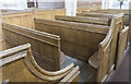 TF0639 : Box pews, Aswarby church by Julian P Guffogg