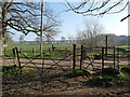 SJ7667 : Iron gates on Hermitage Lane by Stephen Craven