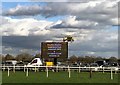 TF9228 : Air ambulance landing at Fakenham Racecourse by Richard Humphrey