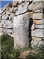 HY5635 : Old Milestone by the B9063, Millbounds, Eday parish by Milestone Society