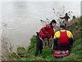 SO7515 : Canoeist launching in preparation for the Severn bore by Philip Halling